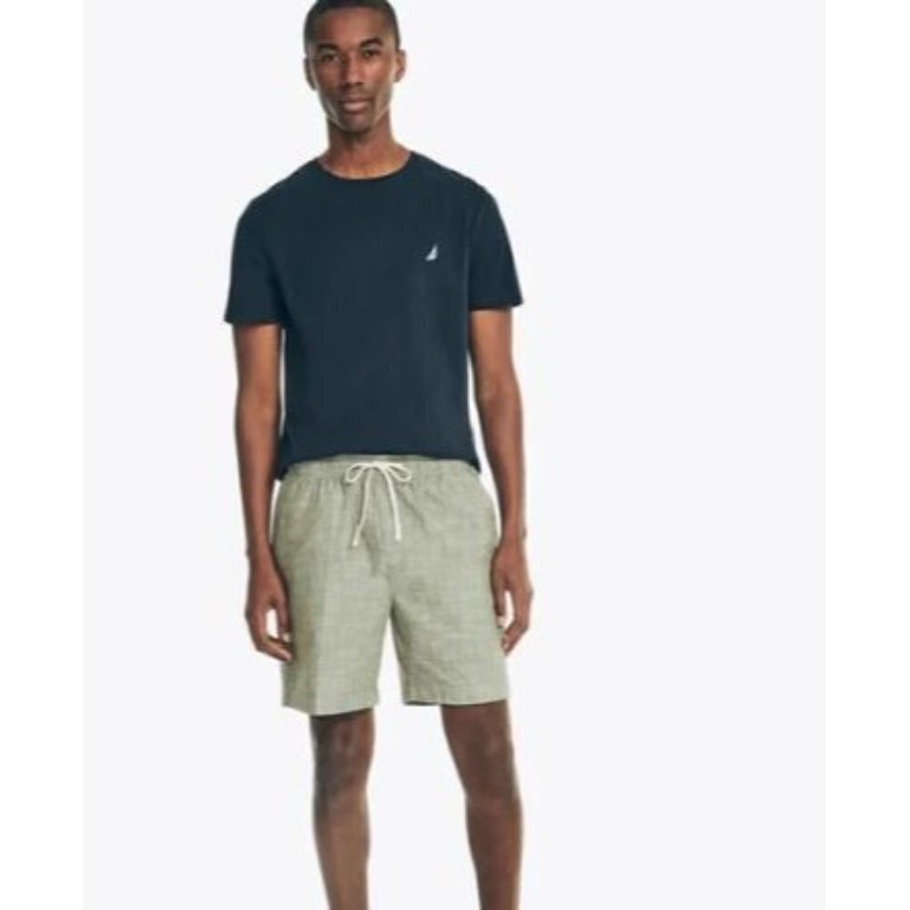 Nautica Cotton Jersey Crewneck Tee T-shirt Crew Short Sleeve Solid XL Mens Blue